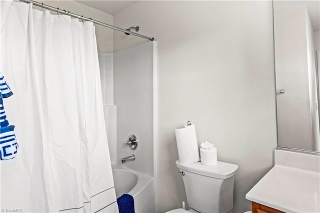 3207 Stavanger Ct, Winston-Salem, NC 27127 - bathroom featuring vanity and shower / bath combination with curtain