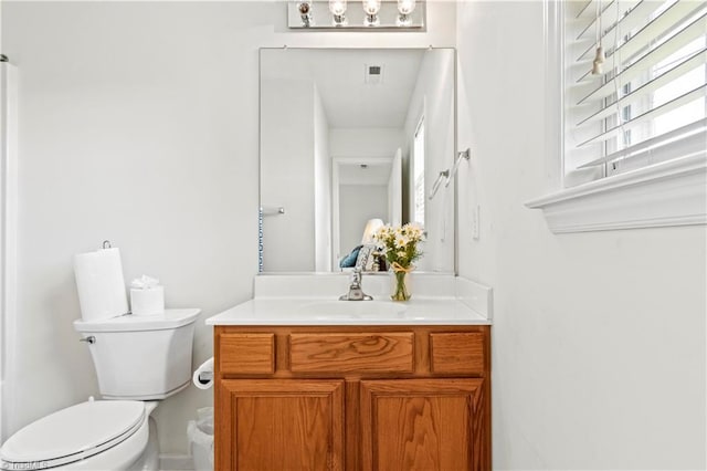 3207 Stavanger Ct, Winston-Salem, NC 27127 - half bathroom with vanity and toilet