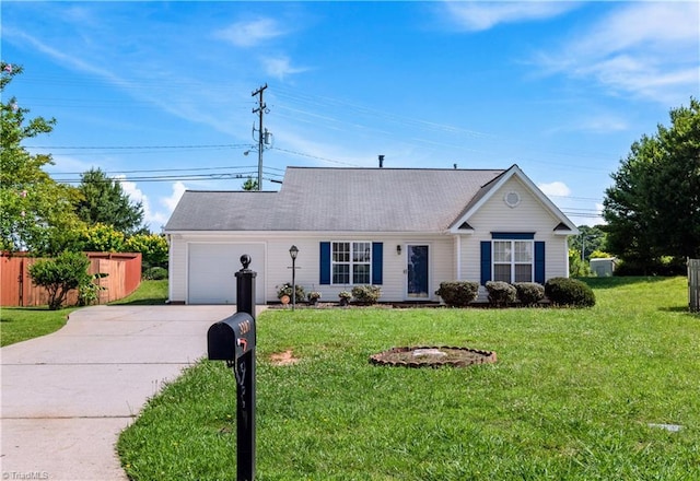 3207 Stavanger Ct, Winston-Salem, NC 27127 - ranch-style home with driveway and a garage