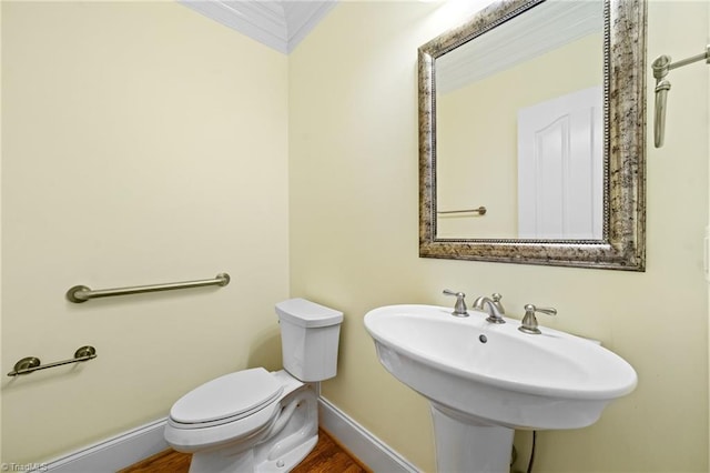 1010 Mill Pointe Way, Elon, NC 27244 - bathroom featuring toilet and wood finished floors