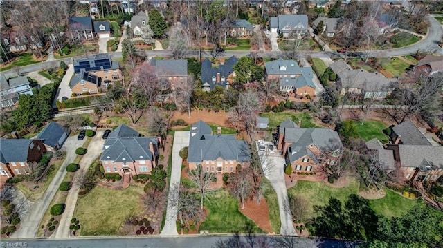 bird's eye view featuring a residential view