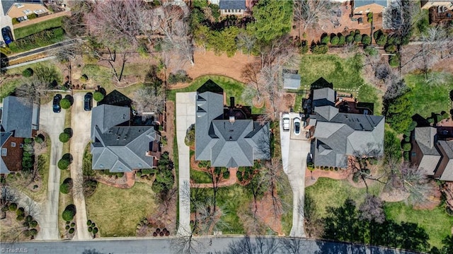 aerial view featuring a residential view