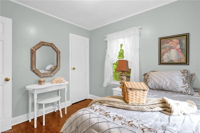 109 Easy St, Providence, NC 27315 - bedroom featuring crown molding, wood finished floors, and baseboards