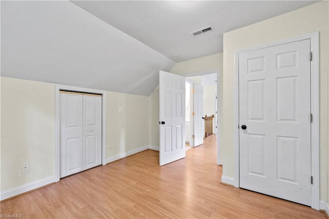 833 E Country Club Rd, Mount Airy, NC 27030 - bonus room featuring light wood-type flooring, baseboards, and vaulted ceiling