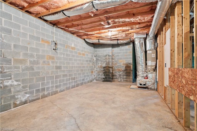 833 E Country Club Rd, Mount Airy, NC 27030 - unfinished basement with heating unit