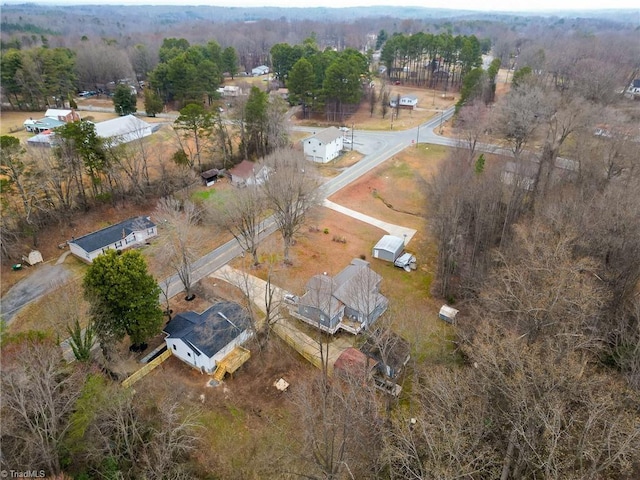 5425 Davis Rd, Walkertown, NC 27105 - aerial overview of property's location featuring a forest