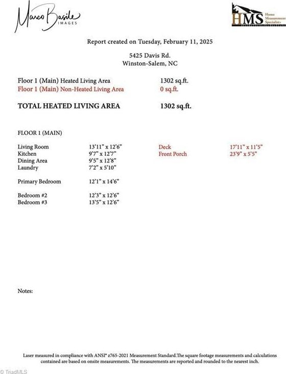 5425 Davis Rd, Walkertown, NC 27105 - view of a document