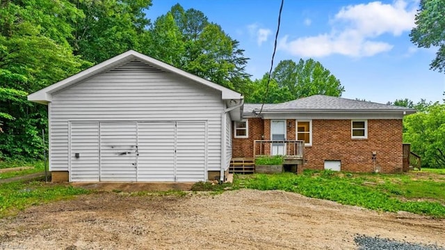 1655 Oakleigh Rd, Mcleansville, NC 27301 - back of property featuring brick siding