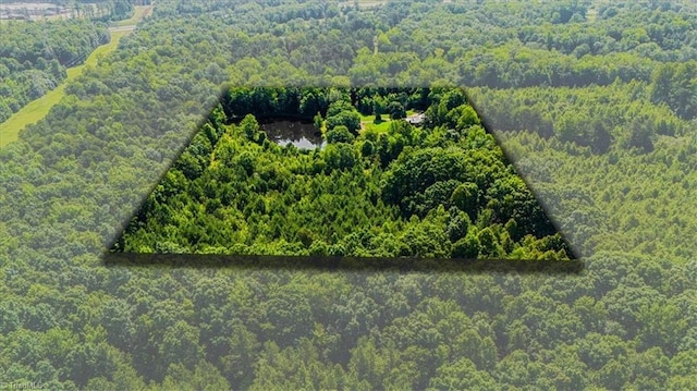 1655 Oakleigh Rd, Mcleansville, NC 27301 - bird's eye view of a heavily wooded area