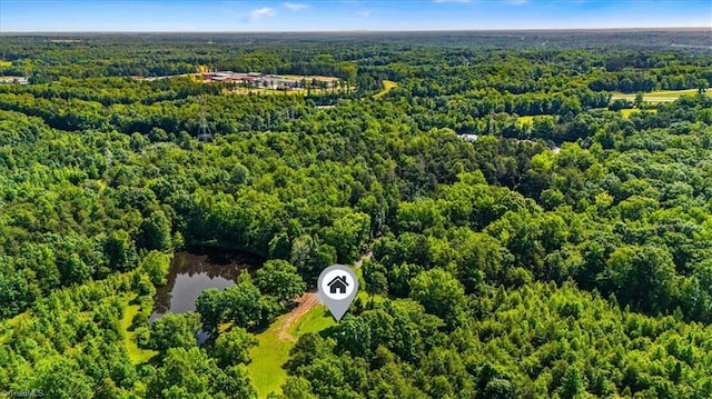 1655 Oakleigh Rd, Mcleansville, NC 27301 - aerial view of a heavily wooded area and a large body of water