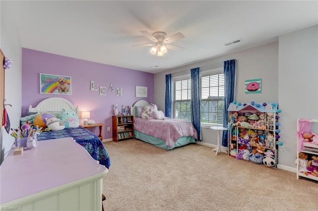 113 Crestbourne Ct, Stokesdale, NC 27357 - bedroom with light colored carpet and ceiling fan
