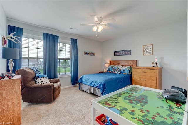 113 Crestbourne Ct, Stokesdale, NC 27357 - bedroom featuring carpet and ceiling fan
