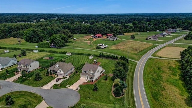 113 Crestbourne Ct, Stokesdale, NC 27357 - aerial overview of property's location with a forest