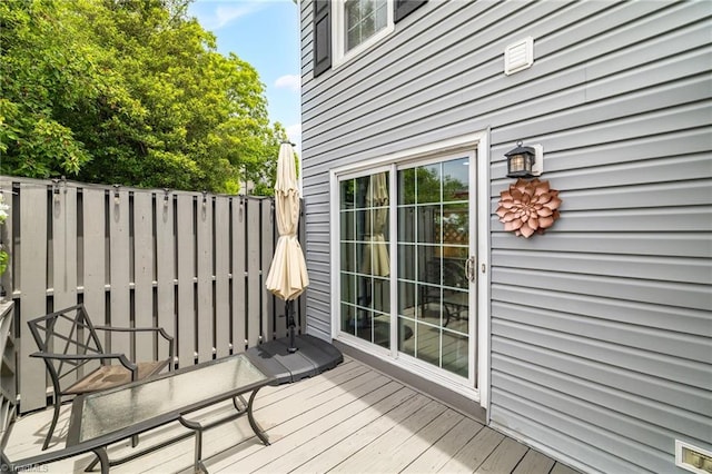 5660 W Market St Unit A, Greensboro, NC 27409 - view of wooden deck