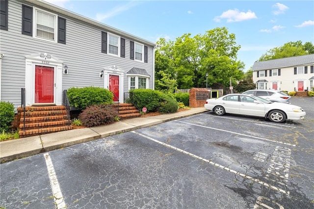 5660 W Market St Unit A, Greensboro, NC 27409 - uncovered parking lot with entry steps