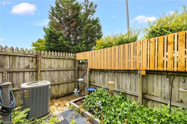 5660 W Market St Unit A, Greensboro, NC 27409 - fenced backyard featuring cooling unit
