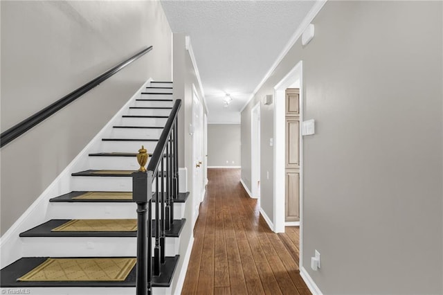 5660 W Market St Unit A, Greensboro, NC 27409 - stairs featuring hardwood / wood-style flooring and baseboards