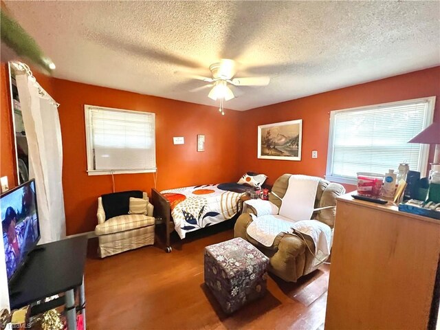 2778 Reynolds Park Rd, Winston-Salem, NC 27107 - bedroom featuring a textured ceiling and a ceiling fan
