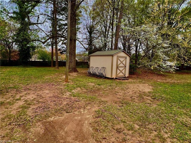 2778 Reynolds Park Rd, Winston-Salem, NC 27107 - view of yard with an outbuilding, fence, and a shed
