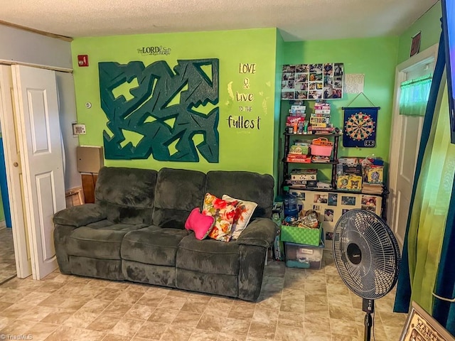 2778 Reynolds Park Rd, Winston-Salem, NC 27107 - living area featuring a textured ceiling