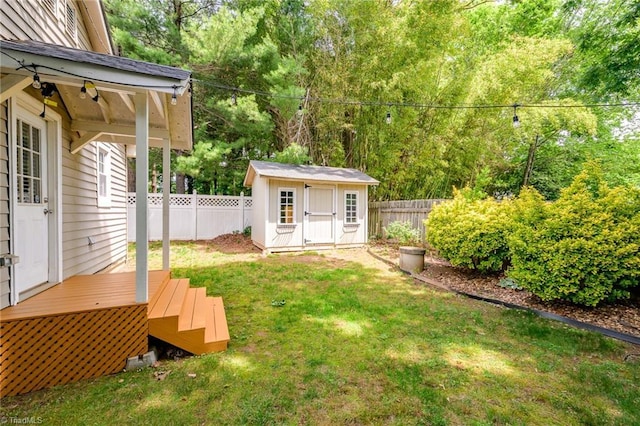 1229 Martin St, Winston-Salem, NC 27103 - view of yard featuring a wooden deck