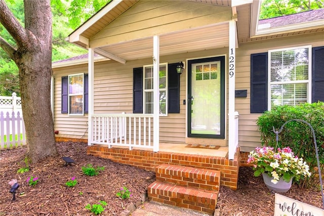 1229 Martin St, Winston-Salem, NC 27103 - view of exterior entry featuring a porch