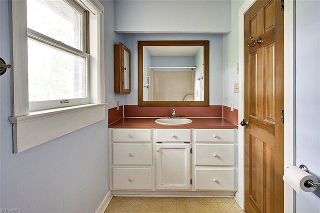 bathroom featuring vanity