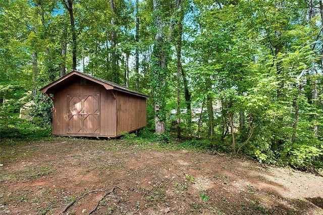 view of outdoor structure