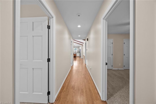 1941 Larkhill Dr, Kernersville, NC 27284 - hallway featuring light wood-type flooring and recessed lighting