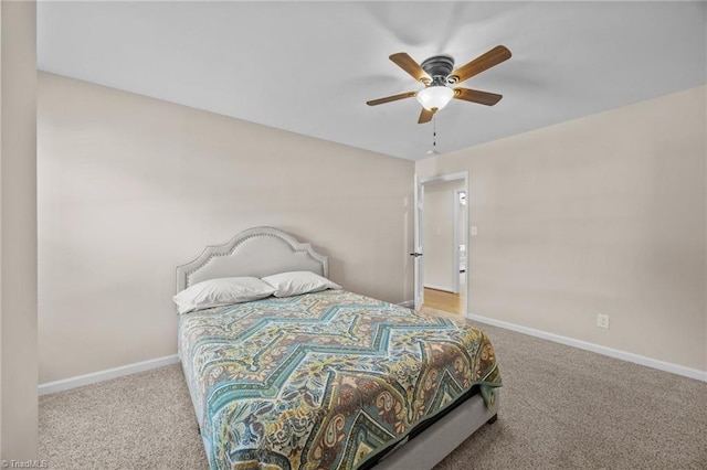 1941 Larkhill Dr, Kernersville, NC 27284 - carpeted bedroom with baseboards and a ceiling fan