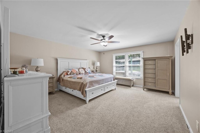 1941 Larkhill Dr, Kernersville, NC 27284 - bedroom featuring light carpet and ceiling fan
