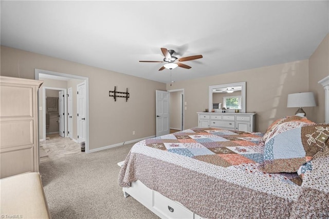 1941 Larkhill Dr, Kernersville, NC 27284 - bedroom featuring light carpet and a ceiling fan