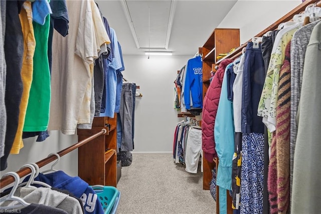 1941 Larkhill Dr, Kernersville, NC 27284 - walk in closet with attic access and carpet