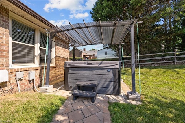 1941 Larkhill Dr, Kernersville, NC 27284 - view of patio / terrace featuring a hot tub