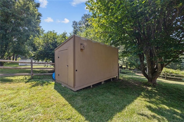 1941 Larkhill Dr, Kernersville, NC 27284 - view of shed featuring a fenced backyard