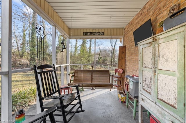 view of sunroom / solarium