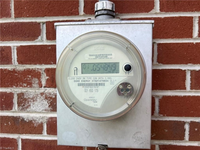 exterior view of electric meter