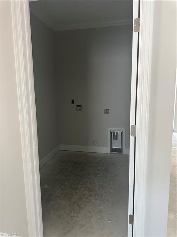 3293 Alyssa Way Lot 3, High Point, NC 27265 - laundry area featuring crown molding