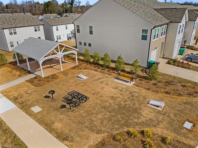 exterior space with a carport