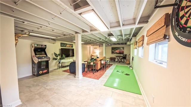 3307 Gaston Rd, Greensboro, NC 27407 - basement featuring baseboards