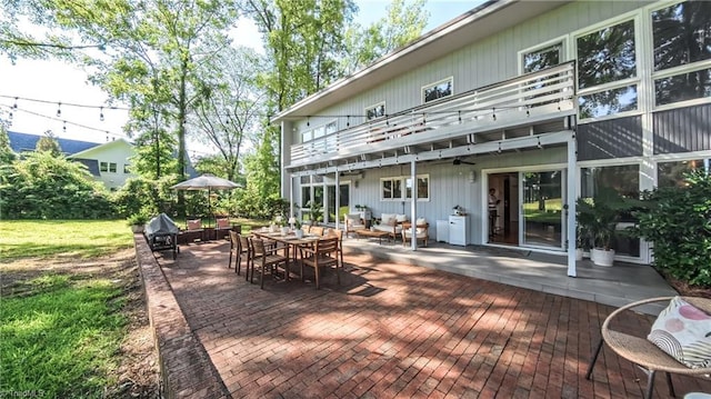 3307 Gaston Rd, Greensboro, NC 27407 - deck featuring a patio and outdoor dining area