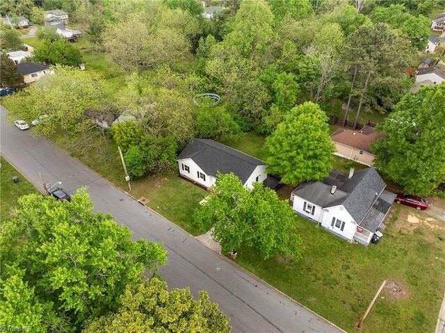 drone / aerial view with a residential view