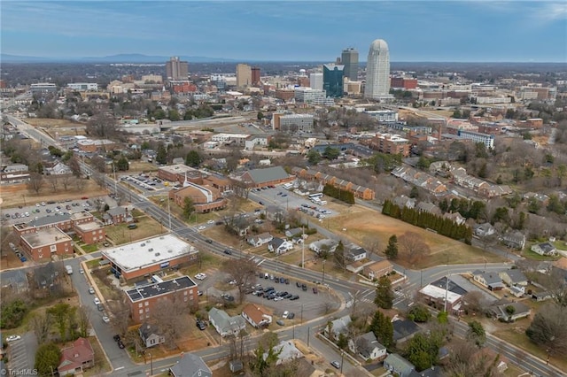 bird's eye view featuring a view of city