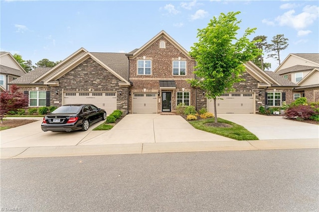 craftsman-style house with a garage