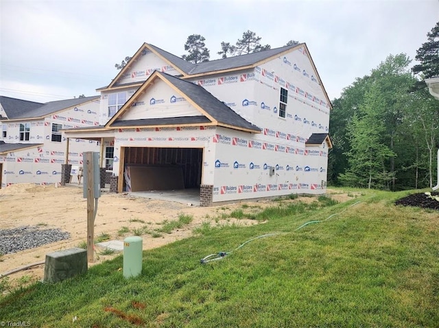 4099 Stallion St Lot 18, High Point, NC 27262 - view of side of property with an attached garage