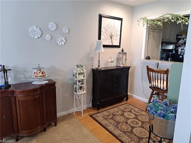 interior space featuring light hardwood / wood-style flooring