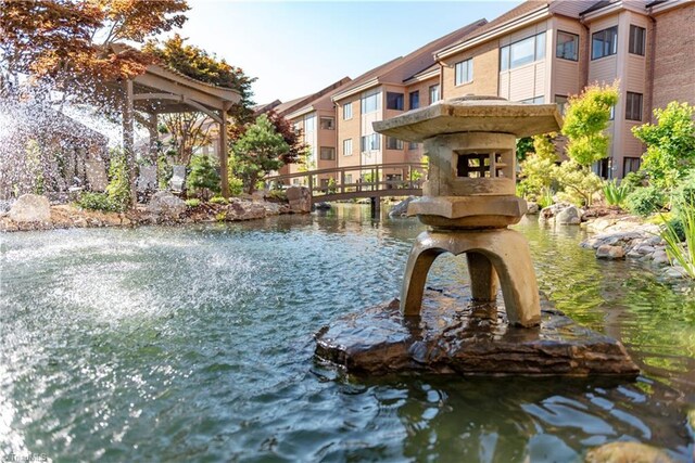 view of water feature