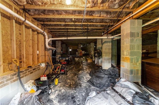 8018 Hacker Dr, Stokesdale, NC 27327 - view of unfinished basement