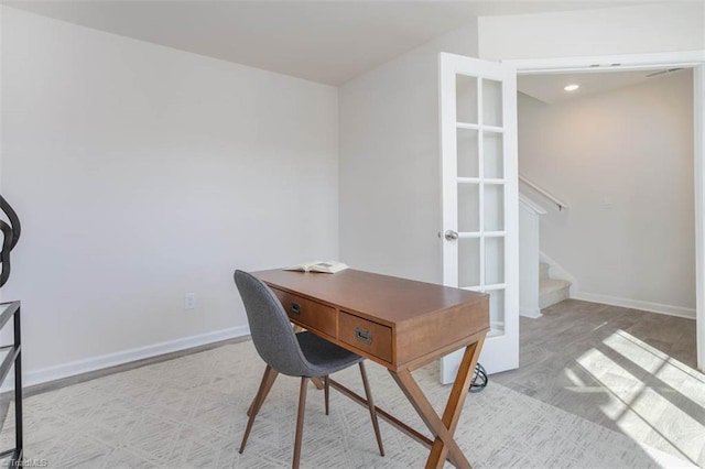 248 Warbler Way, Lexington, NC 27295 - office area featuring baseboards and wood finished floors