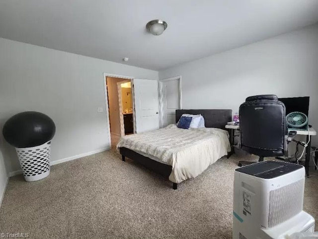 bedroom featuring carpet floors